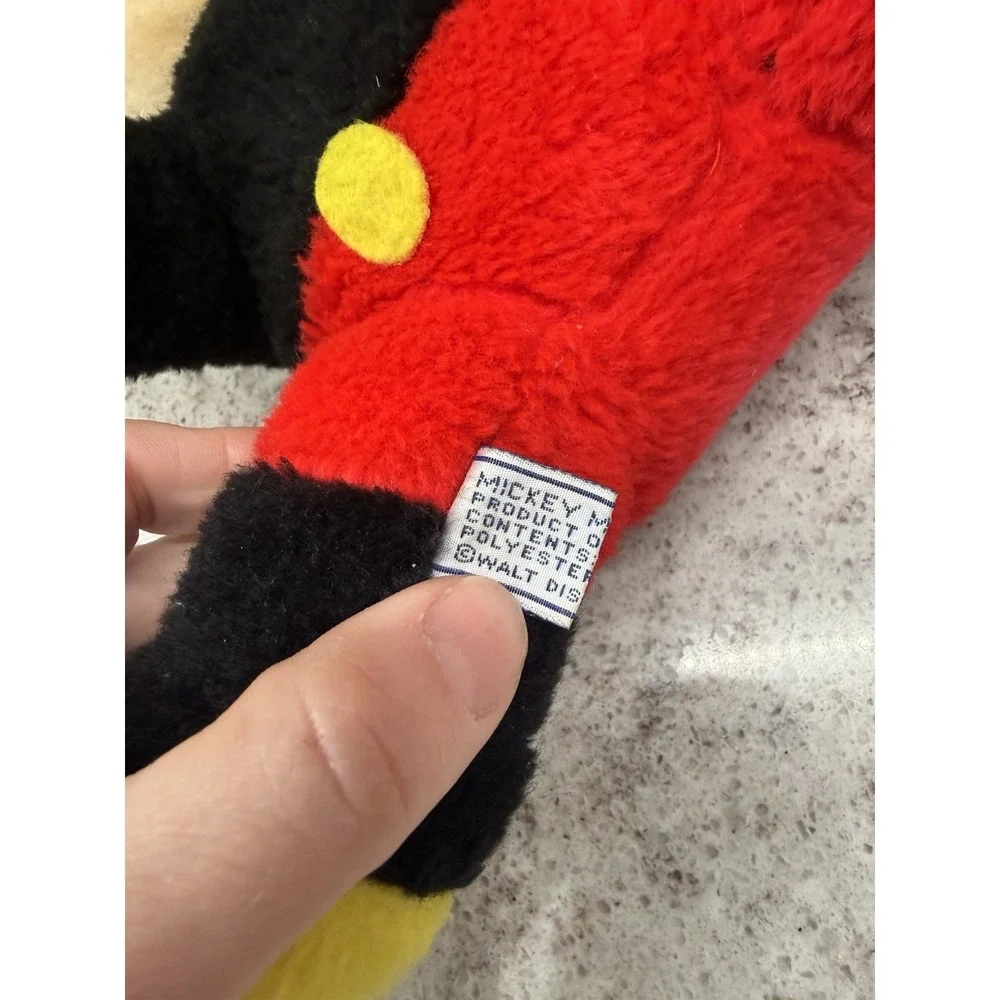 Vintage MICKEY MOUSE Plush Stuffed Toy‎ Doll Walt Disney, Taiwan. 10